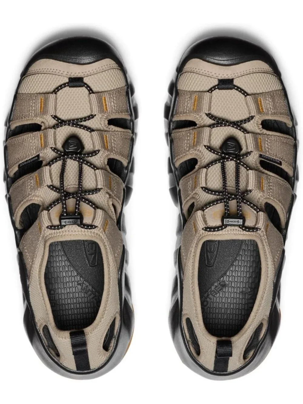 Men's Brindle And Black Hyper port Closed Toe Breathable Easy On Sandal Shoes